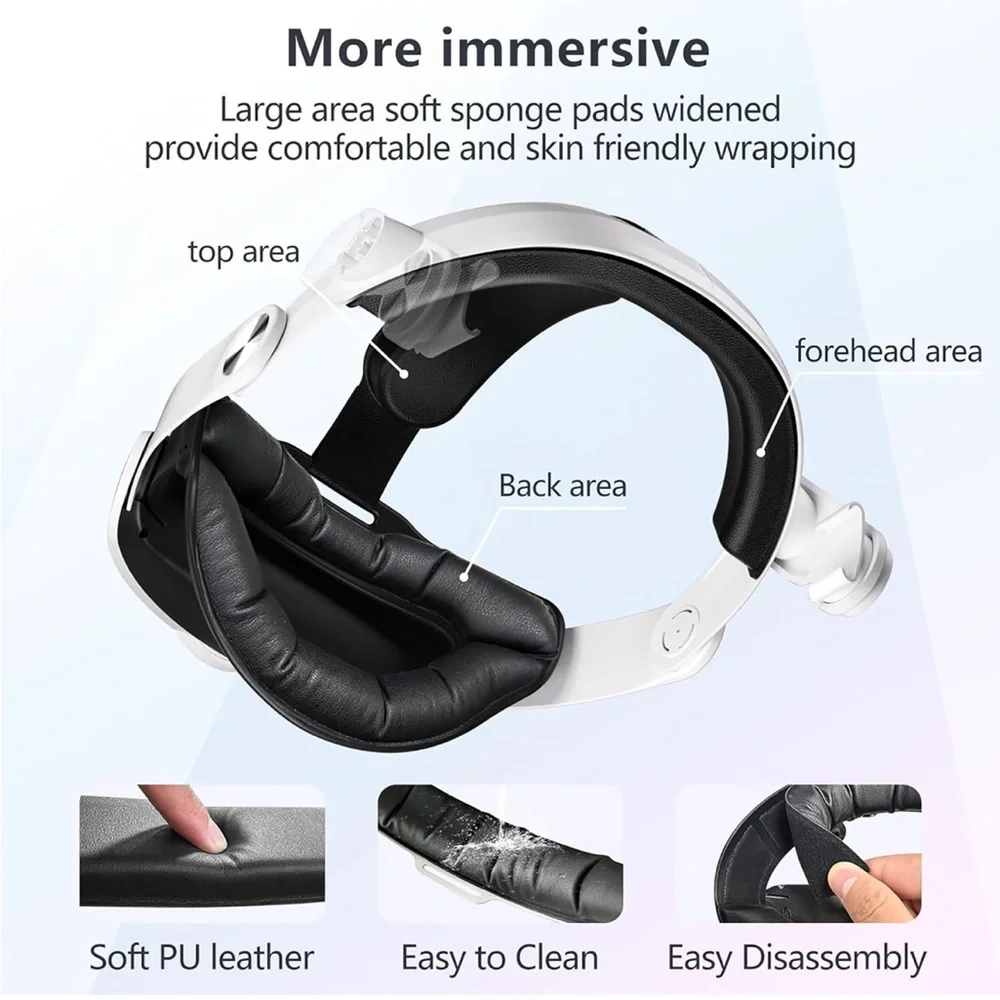 Apple Vision Pro Head Strap - Silver and Black